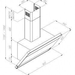 Вытяжка CIARKO Illumia White 90																														